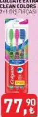 COLGATE EXTRA CLEAN COLORS DİŞ FIRÇASI 3'LÜ fiyat ve kampanya bilgisi
